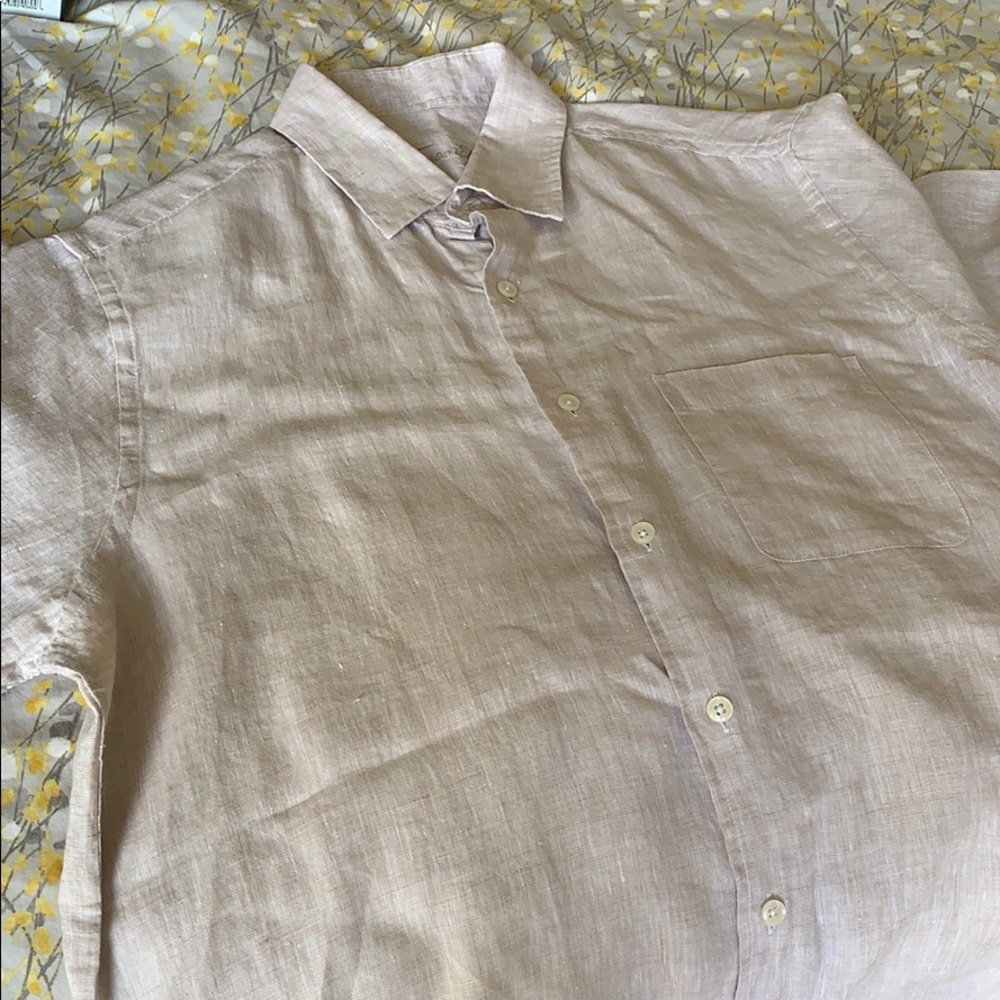 Tasso Elba 100% Linen dress shirt